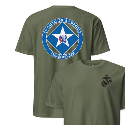 3rd Battalion 6th Marines Back Print T-Shirt