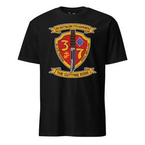 3rd Battalion 7th Marines T-Shirt in Black - USMC unit tee