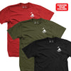 L4L American-Made Triple Play Bundle T-Shirt - RED