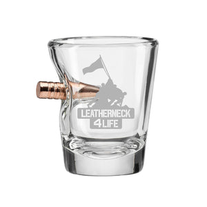 .308 Bullet Leatherneck for Life Shot Glass