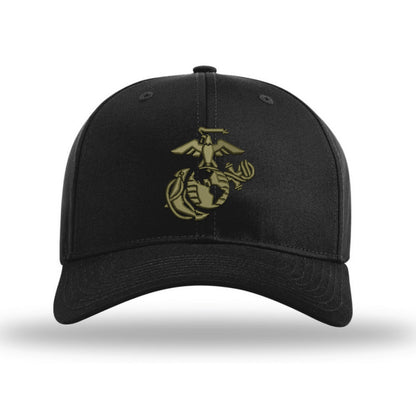 Eagle Globe & Anchor Structured USMC Hat - OD GREEN Logo