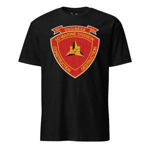 3rd Combat Engineer Battalion T-Shirt in Black - USMC unit tee