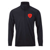 3rd Division Performance Quarter Zip Pullover - BLACK