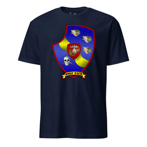 3rd Light Armored Reconnaissance Battalion T-Shirt in Navy - USMC unit tee