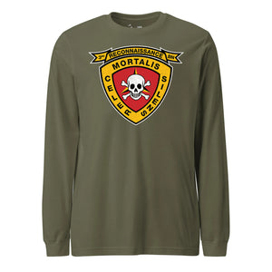 3rd Recon Battalion Long Sleeve T-Shirt in OD Green - USMC unit apparel