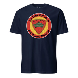 3rd Tank Battalion T-Shirt in Navy - USMC unit tee