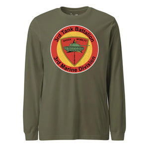 3rd Tank Battalion Long Sleeve T-Shirt in OD Green - USMC unit apparel