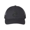 Blackout Eagle Globe And Anchor Structured Trucker - BLACK/BLACK