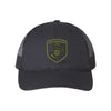 Brotherhood Shield Structured Trucker - BLACK/BLACK