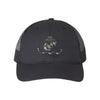 USMC Flag Structured Trucker - BLACK/BLACK