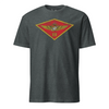3rd Airwing Custom T-shirt- Leatherneck For Life - Charcoal Heather