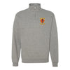 3rd Battalion 7th Marines Quarter Zip Sweatshirt - Heather Grey