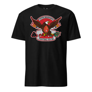 4th Battalion 10th Marines T-Shirt in Black - USMC unit tee