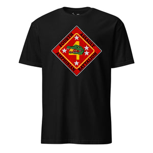 4th Assault Amphibian Battalion T-Shirt in Black - USMC unit tee