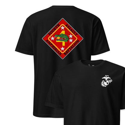 4th Assault Amphibian Battalion Back Print T-Shirt