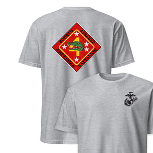 4th Assault Amphibian Battalion Back Print T-Shirt