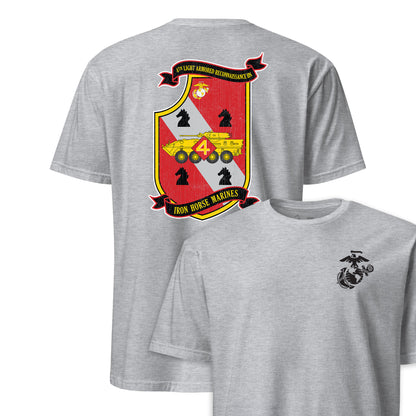 4th Light Armored Reconnaissance Battalion Back Print T-Shirt