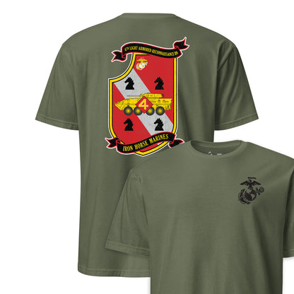 4th Light Armored Reconnaissance Battalion Back Print T-Shirt