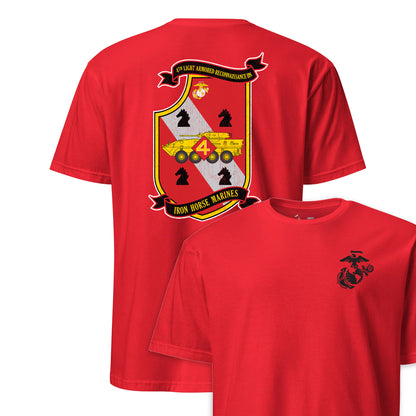 4th Light Armored Reconnaissance Battalion Back Print T-Shirt