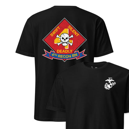 4th Recon Battalion Back Print T-Shirt