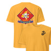 4th Recon Battalion Back Print T-Shirt - GOLD