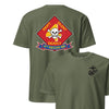 4th Recon Battalion Back Print T-Shirt - OD GREEN