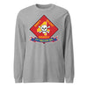 4th Recon Battalion Long Sleeve T-Shirt - HEATHER GREY