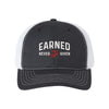 Earned Never Given Structured Trucker - BLACK/WHITE