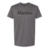 Marine Script Performance T-Shirt - H GREY