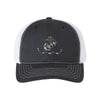 USMC Flag Structured Trucker - BLACK/WHITE