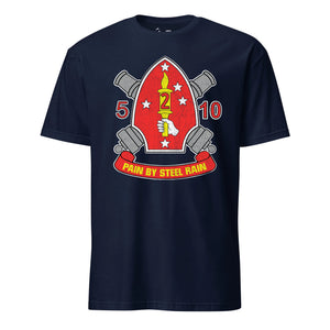 5th Battalion 10th Marines T-Shirt in Navy - USMC unit tee