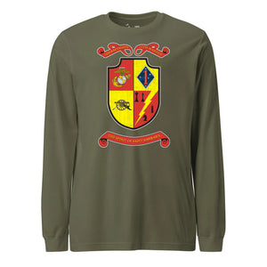5th Battalion 11th Marines Long Sleeve T-Shirt in OD Green - USMC unit apparel
