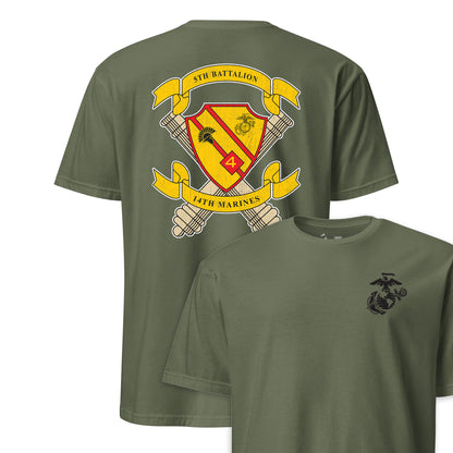 5th Battalion 14th Marines Back Print T-Shirt