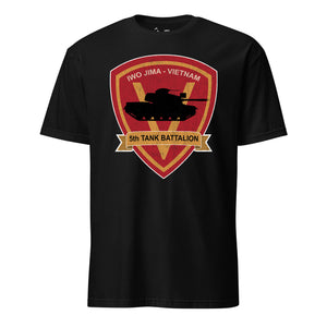 5th Tank Battalion T-Shirt in Black - USMC unit tee