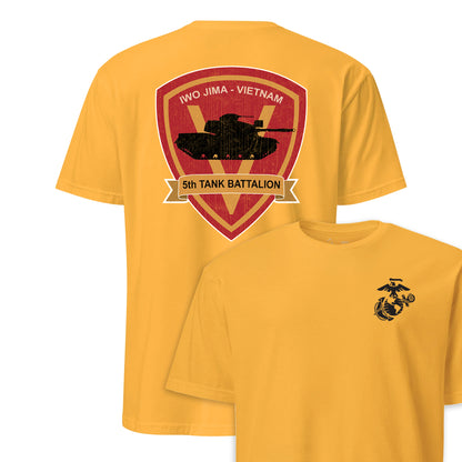 5th Tank Battalion Back Print T-Shirt