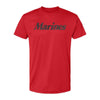 Marine Script Performance T-Shirt - RED