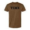 USMC Greek Fraternity Performance T-Shirt - COYOTE BROWN