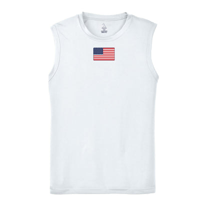 Amercian Flag Sleeveless Performance Shirt