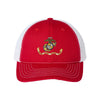 USMC Flag Structured Trucker - RED/WHITE