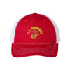 OLD School Eagle Globe and Anchor Structured Trucker - RED/WHITE