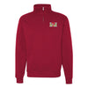 7th Engineer Support Battalion Quarter Zip Sweatshirt - Red