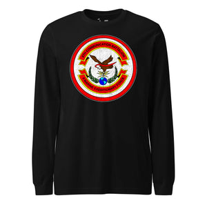 8th Communications Battalion Long Sleeve T-Shirt in Black - USMC unit apparel