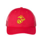 Eagle Globe and Anchor Structured Trucker- Gold Logo