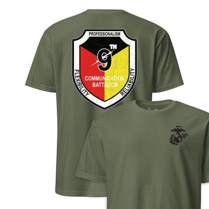 9th Communications Battalion Back Print T-Shirt