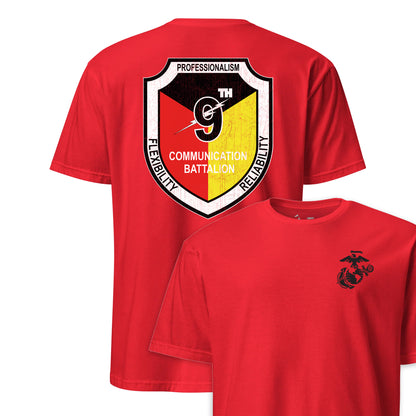 9th Communications Battalion Back Print T-Shirt