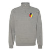 9th Communication Battalion Quarter Zip Sweatshirt - Heather Grey