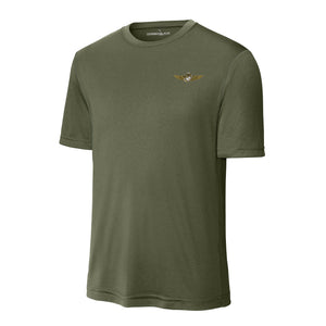 Airwing Performance T-Shirt in OD Green - USMC unit tee