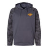 1st Airwing Camo Fleece Performance Hooded Sweatshirt - CHARCOAL