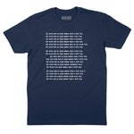 All Work and No Play T-Shirt (By Regular Brand) — Navy