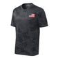 Camohex American Flag Left Chest Performance T-Shirt